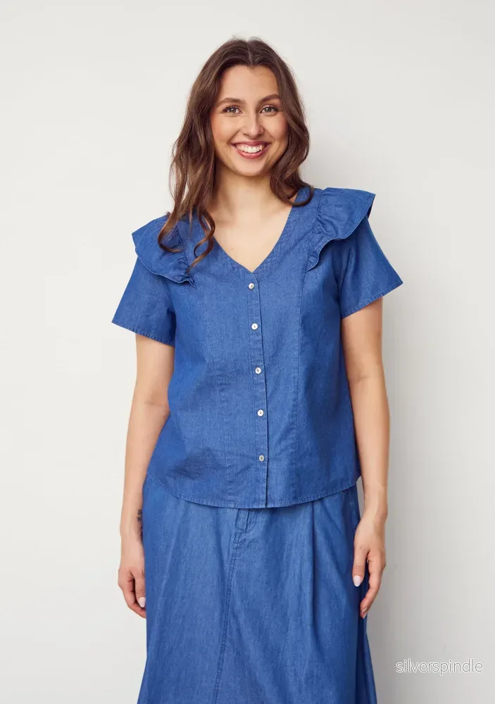 Heba Shirt - Denim - Bild 2
