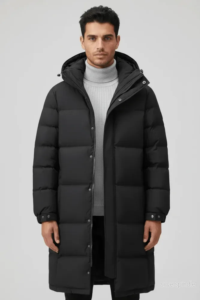 Noah | Tjockt Isolerad Trenchcoat för Män med Huva | Väderbeständig Design för Kalla Vinterdagar Noah | Tjockt Isolerad Trenchcoat för Män med Huva | Väderbeständig Design för Kalla Vinterdagar