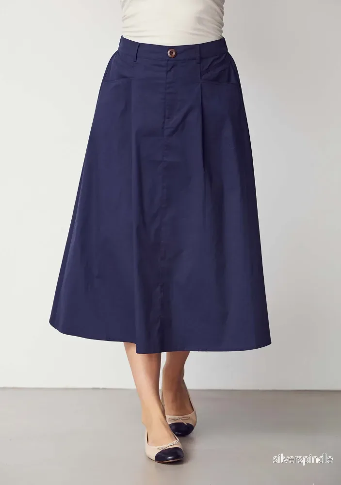 Sigga Long Skirt - Navy