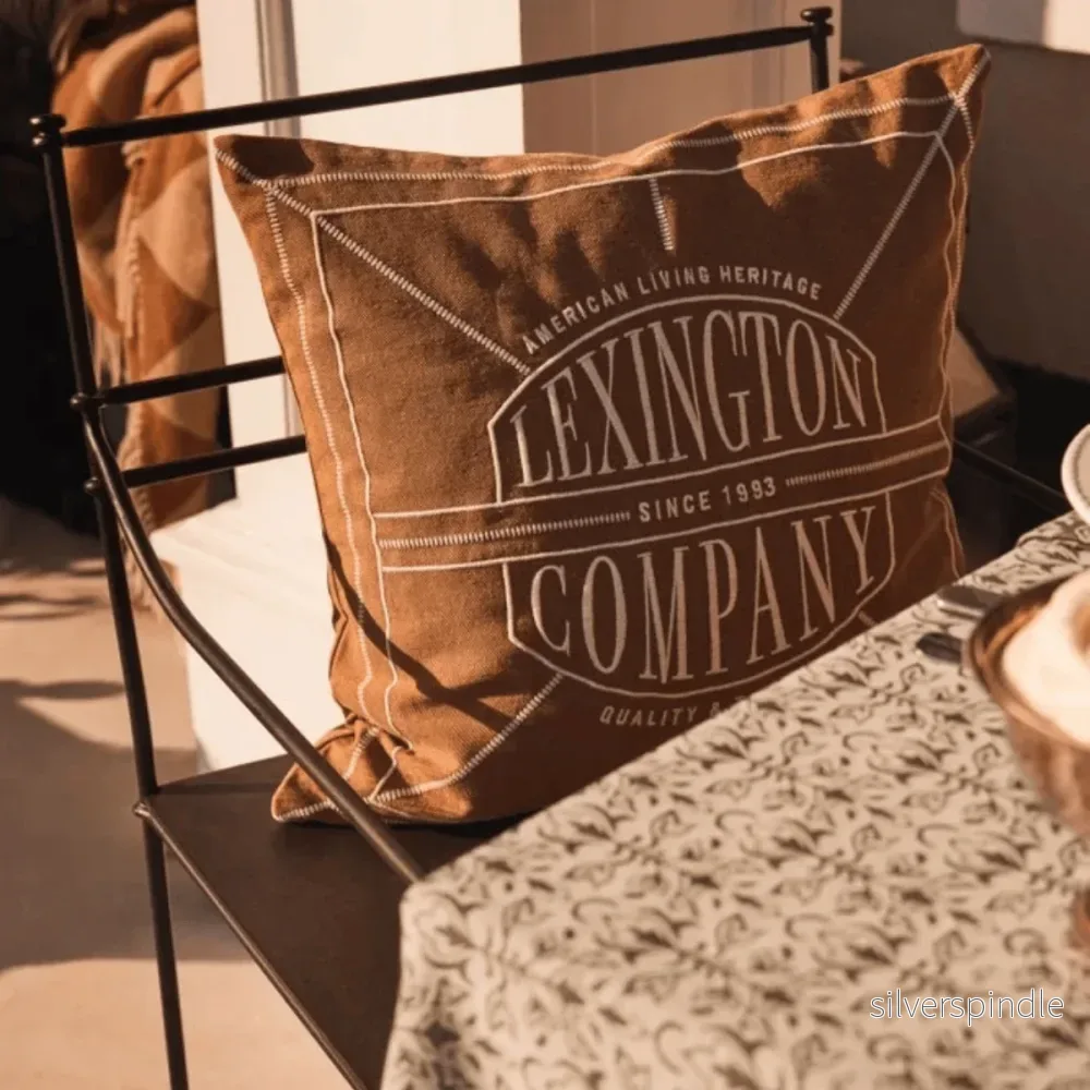 Lexington Logo Washed Kuddfodral Fudge/Lt Beige - Bild 2