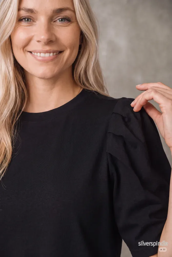Tinni s/s T-Shirt - Black - Bild 2