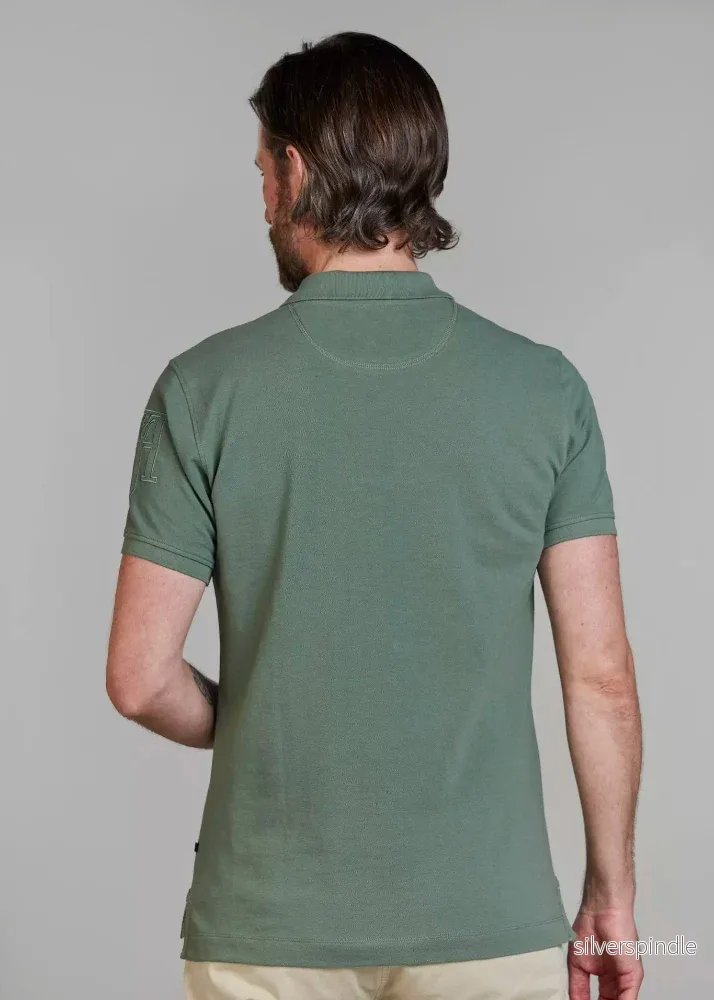 Hansen & Jacob Rough Style Polo Green - Bild 3