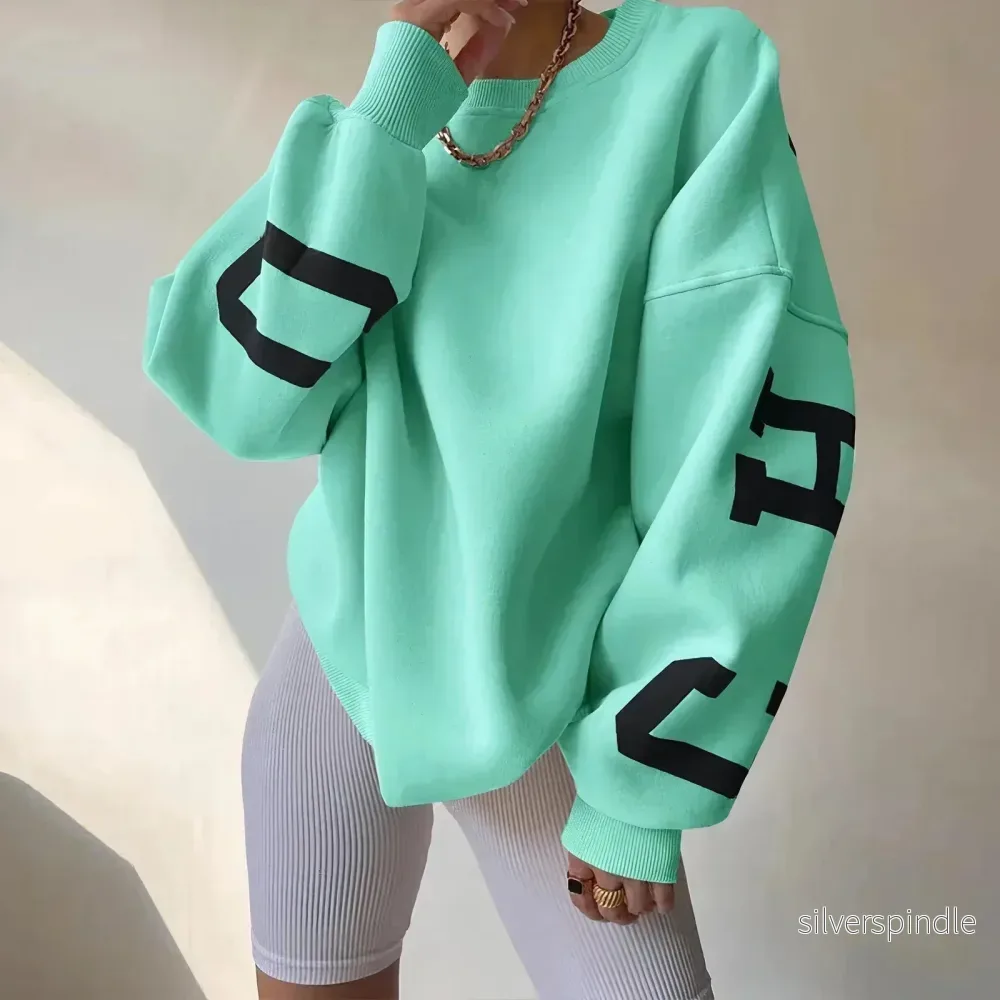 Mia | Modern Oversized Stickad Tröja Dam med Långärmar Mia | Modern Oversized Stickad Tröja Dam med Långärmar