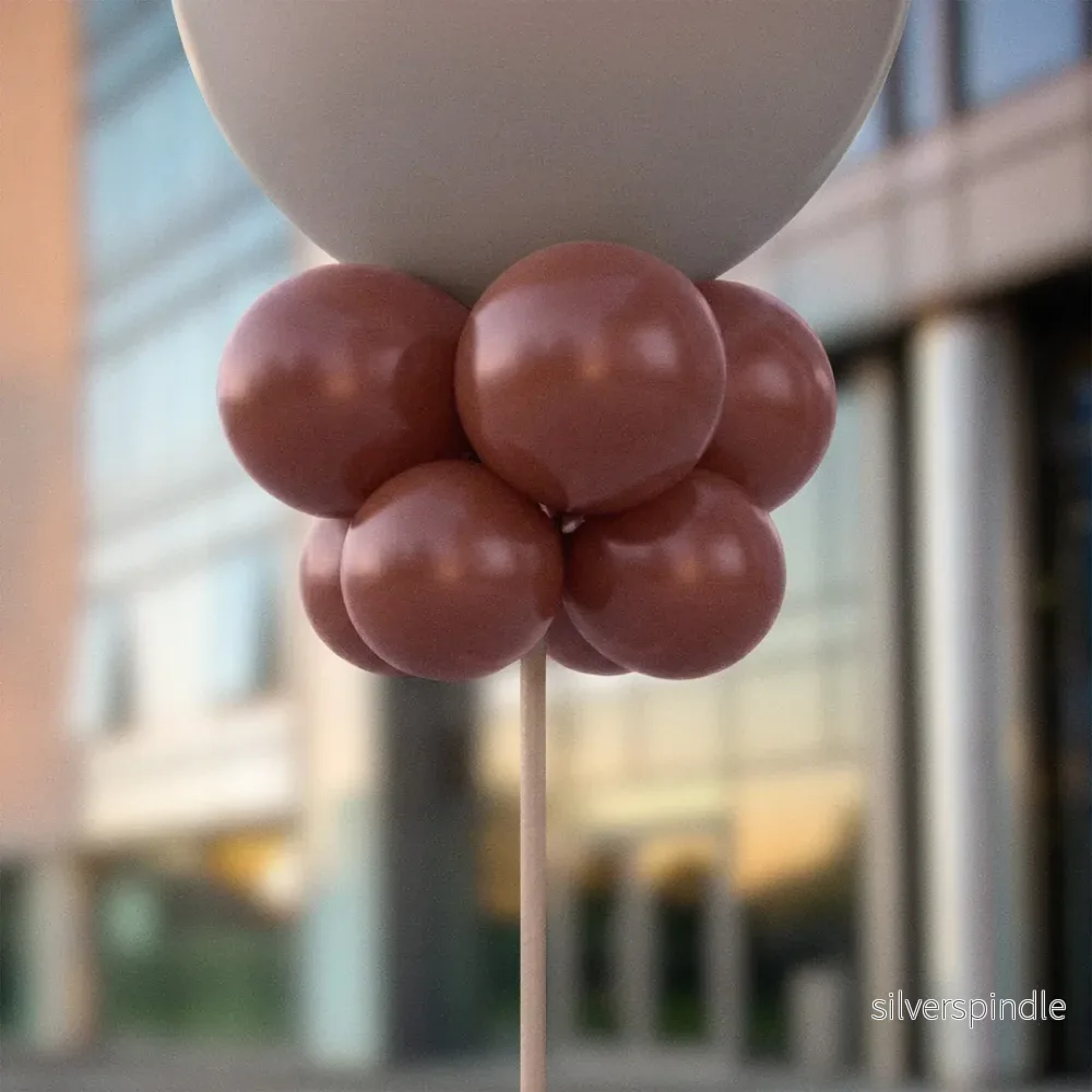 Mörkbruna ballongknippen 28 cm – 10-pack Mörkbruna ballongknippen 28 cm – 10-pack