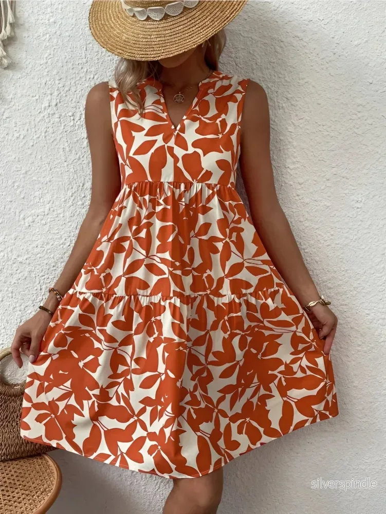 Ava | Elegant V-Ringad Klänning för Damer - Bild 2