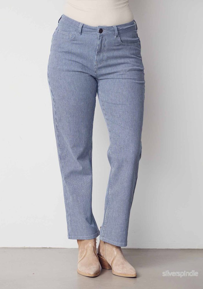 Monza Striped Jeans - Milky Stripe