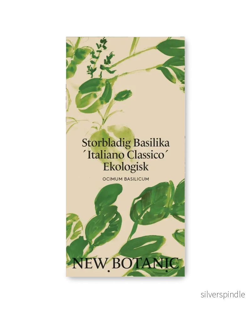 Storbladig basilika ’Italiano Classico’, Ekologisk