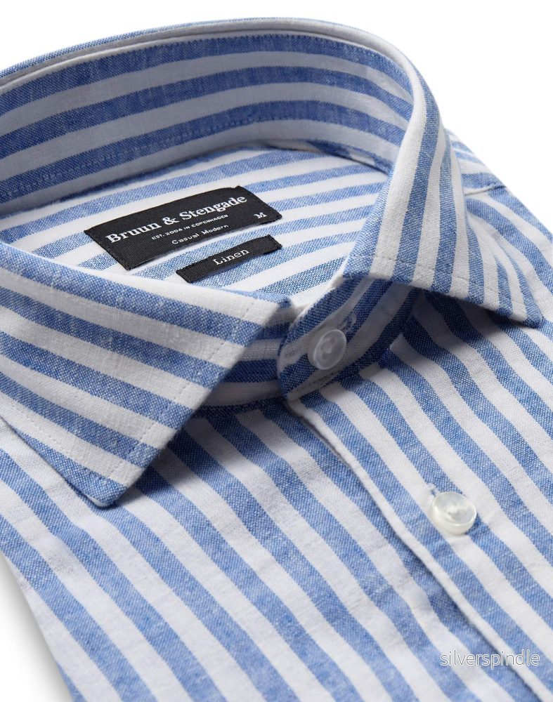 BS O'Sullivan Casual Modern Fit Skjorta - Blue/White - Bild 2