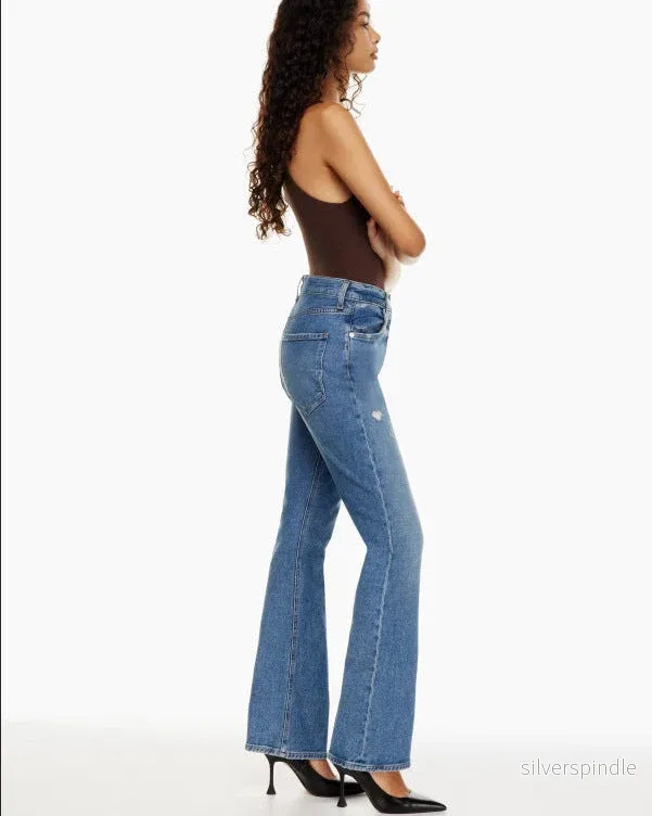 Emma | Trendiga Högmidjade Jeans med Raka Ben - Bild 2