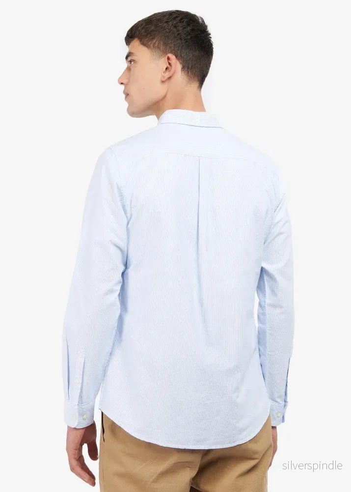 Barbour Oxtown Striped Tailored Shirt Sky Blue - Bild 3