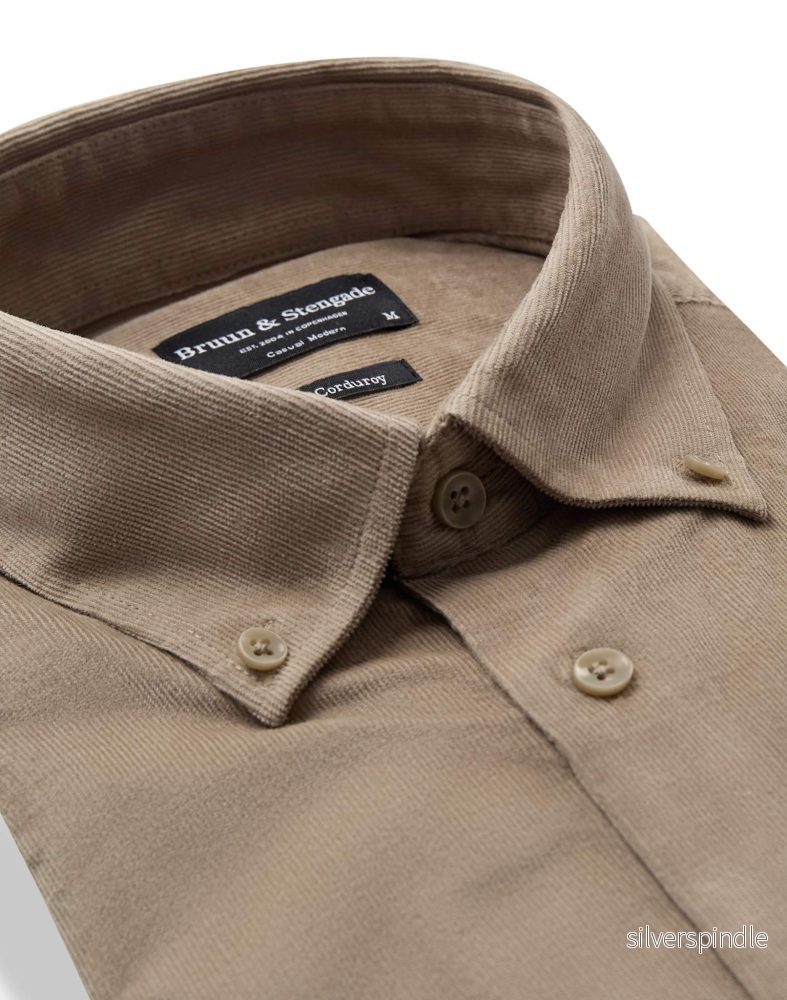 BS Osei Casual Modern Fit Skjorta - Sand - Bild 2