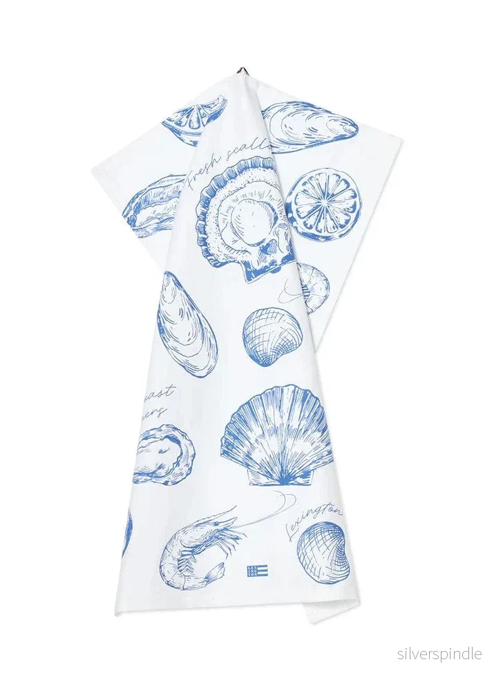 Lexington Shell Org cott Kitchen Towel WH/NY - Bild 2
