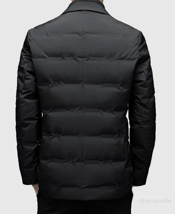 Elegant Vinterjacka för Herr med Quiltad Design och Slim Fit - Bild 2