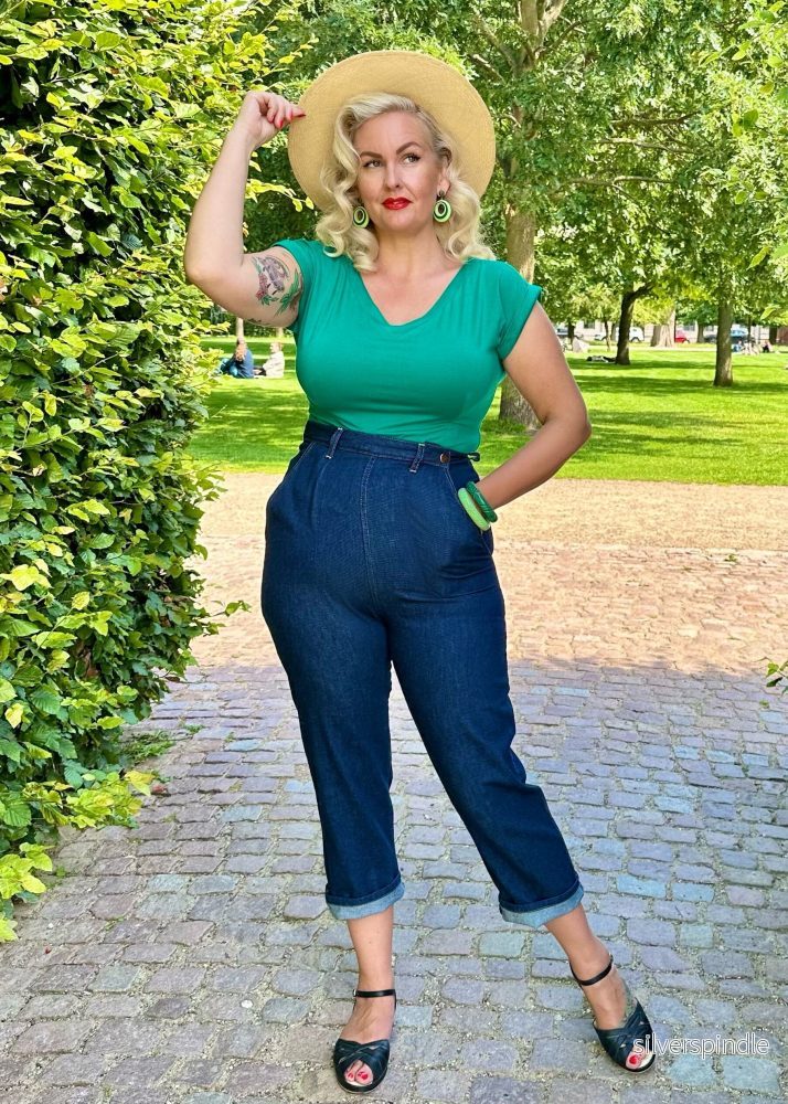 Lite Classic denim Pedal Pushers - Mörkblå