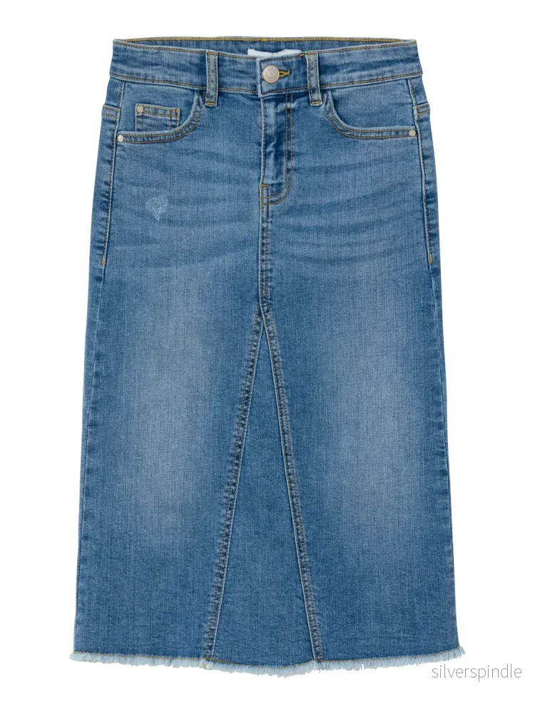 Lång Jeanskjol – kjol Denim