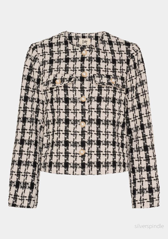 Emilie Blazer - Black/Cream Check - Bild 2