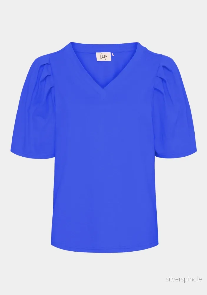 Tinni V-Neck T-Shirt – Jeans blue Tinni V-Neck T-Shirt – Jeans blue