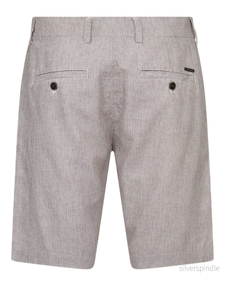 BS Apollon Regular Fit Shorts - Brown/White - Bild 2