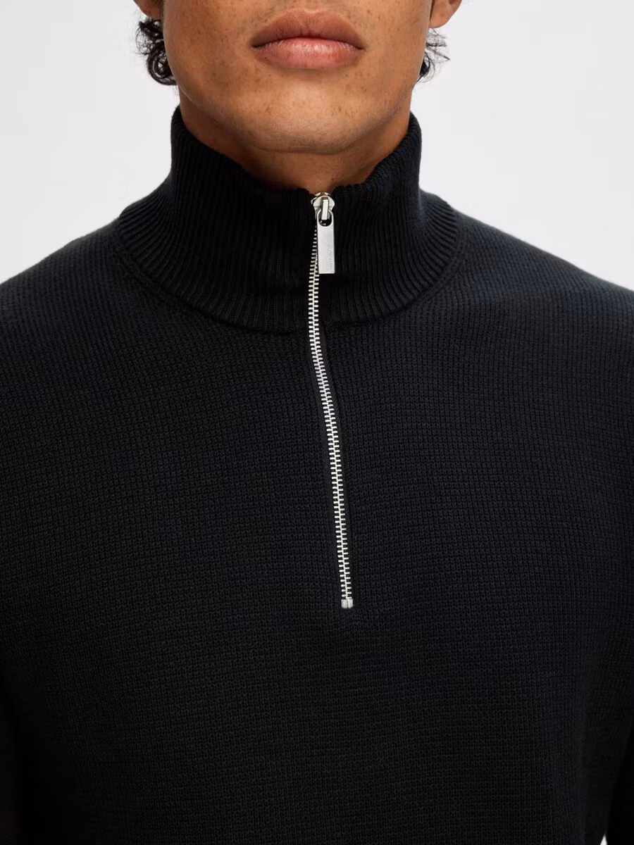DANE HALFZIP BLACK DANE HALFZIP BLACK