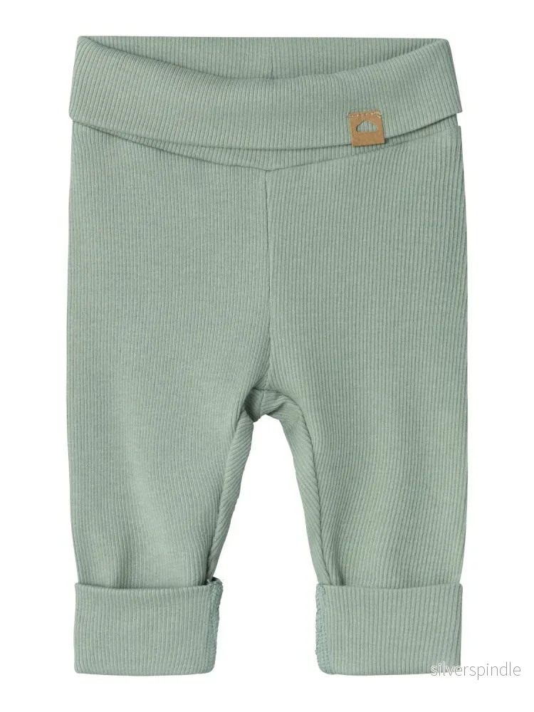 Baby Byxa Ribbad Grön Baby Byxa Ribbad Grön