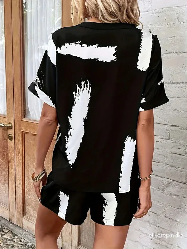 Oliver | Lätt Sommarset med Fladdermustopp och Matchande Shorts - Bild 2