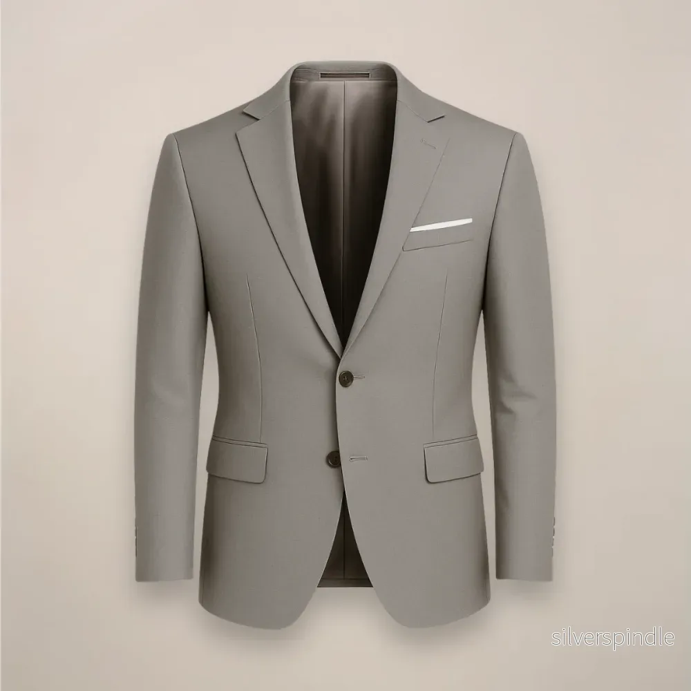 Elegant Kavaj | Slim Fit Formell Kavaj med Enkelknäppt Design | Mångsidig Kavaj för Affärsmöten och Fester - Bild 2