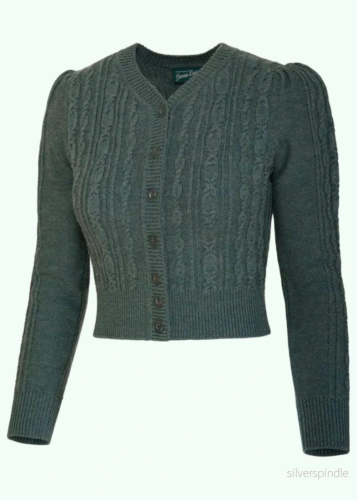 Ice Skater Cardigan - Sea Green