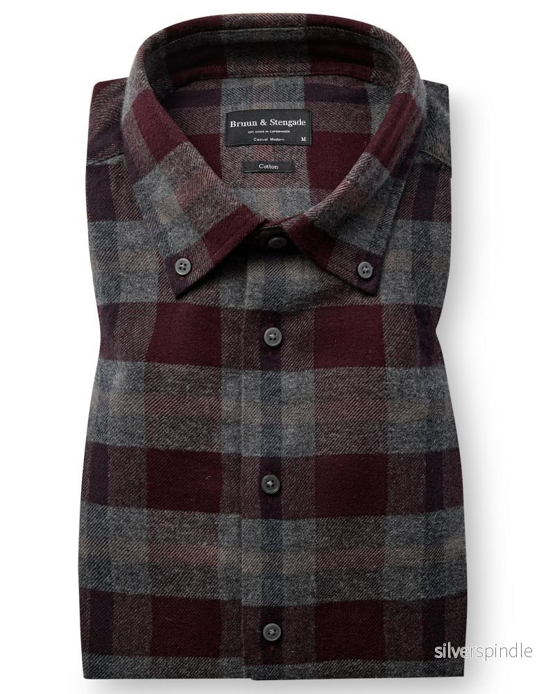 BS Letsie Casual Modern Fit Skjorta – Wine