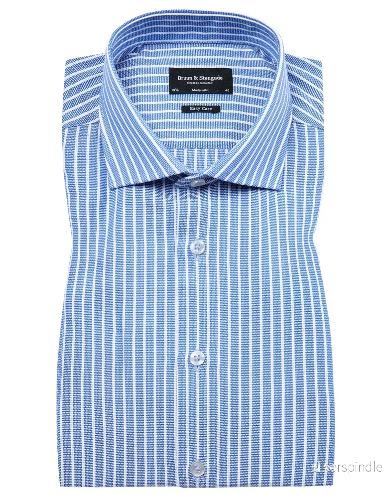 BS Fessor Modern Fit Skjorta – Blue/White BS Fessor Modern Fit Skjorta – Blue/White