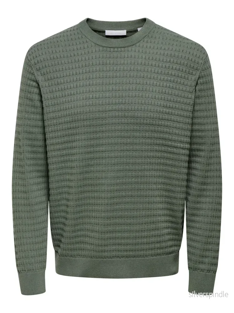 BERRY CREW KNIT CASTOR GRAY BERRY CREW KNIT CASTOR GRAY