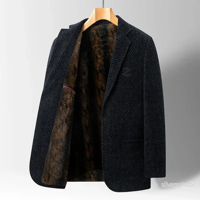 Ethan | Elegant Höstullkappa med Fuskpälsfoder - Bild 2