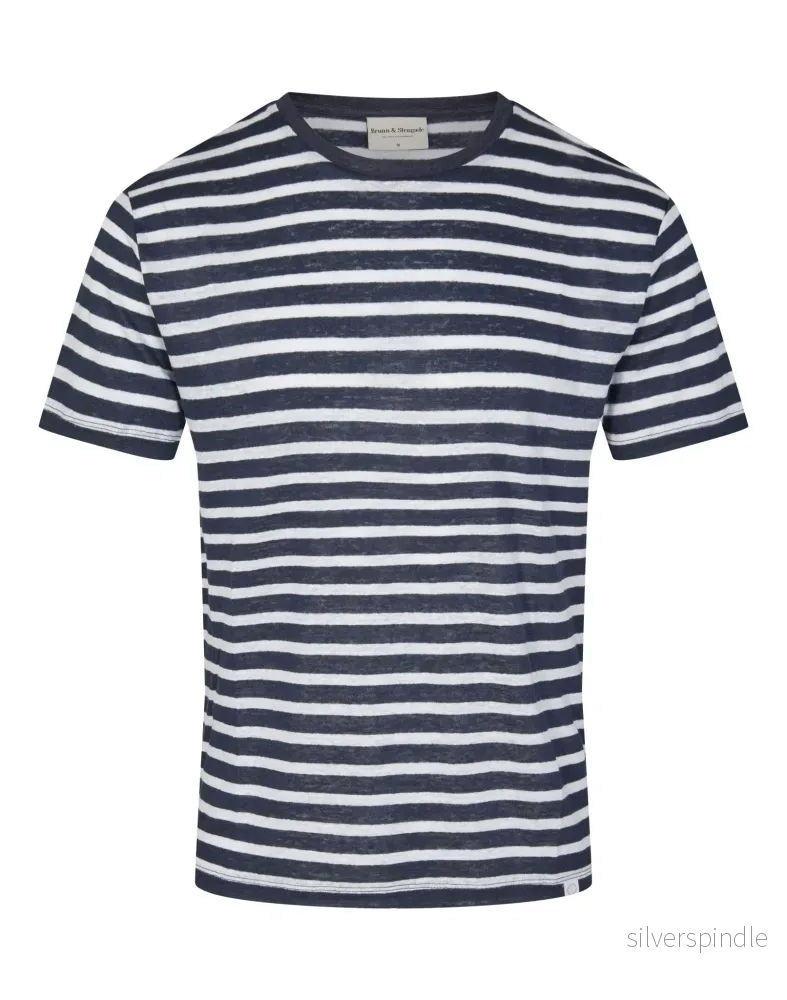 BS Cannoli Regular Fit T-Shirt – Marinblå/Vit BS Cannoli Regular Fit T-Shirt – Marinblå/Vit