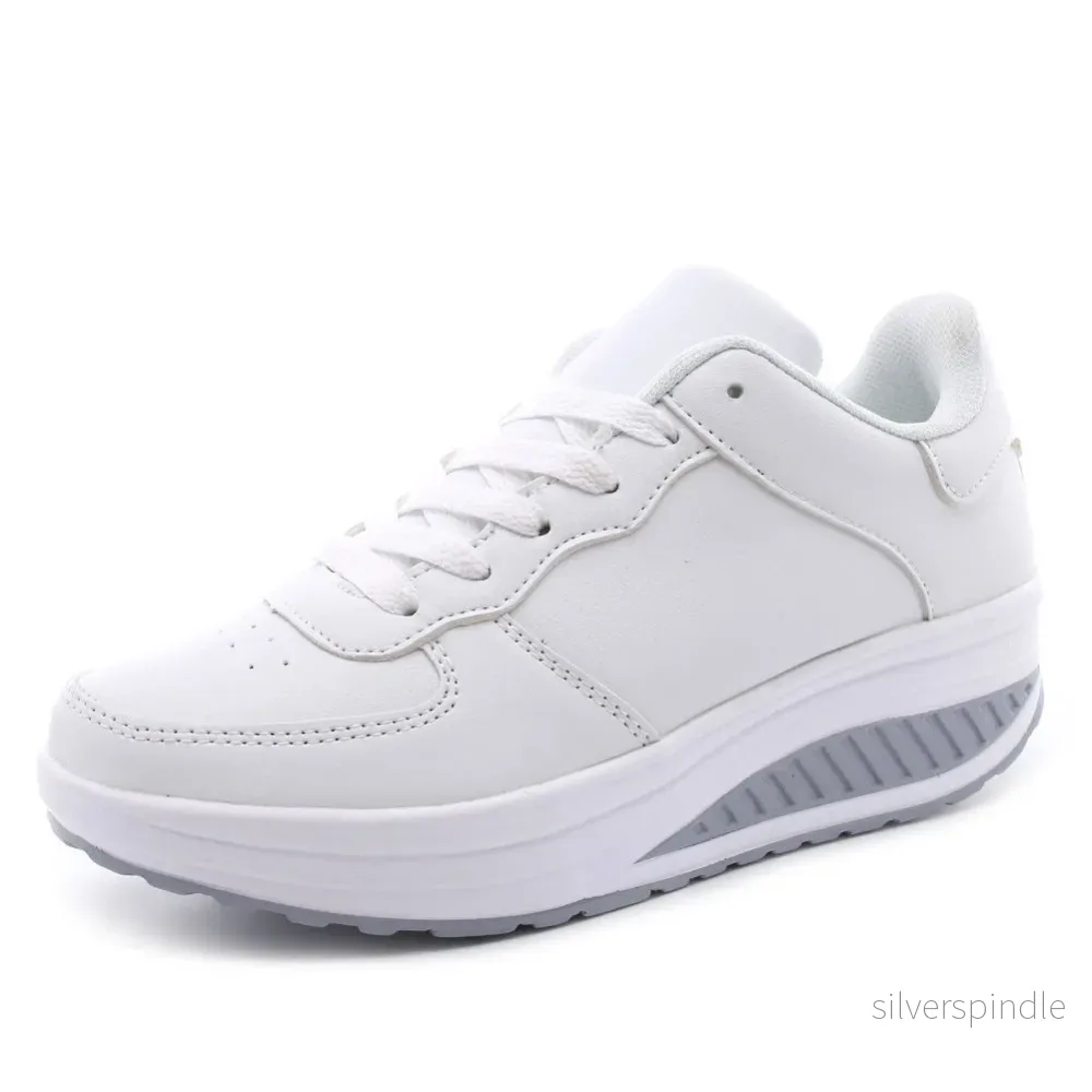 Mason | Trendiga Höga Platåsneakers med Rund Tå - Bild 2