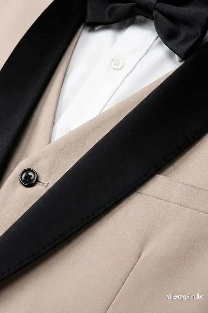 Elegant Tredelad Kostym Herr med Slim Fit och Skräddarsydd Design | Perfekt för Bröllop och Formella Tillfällen - Bild 3