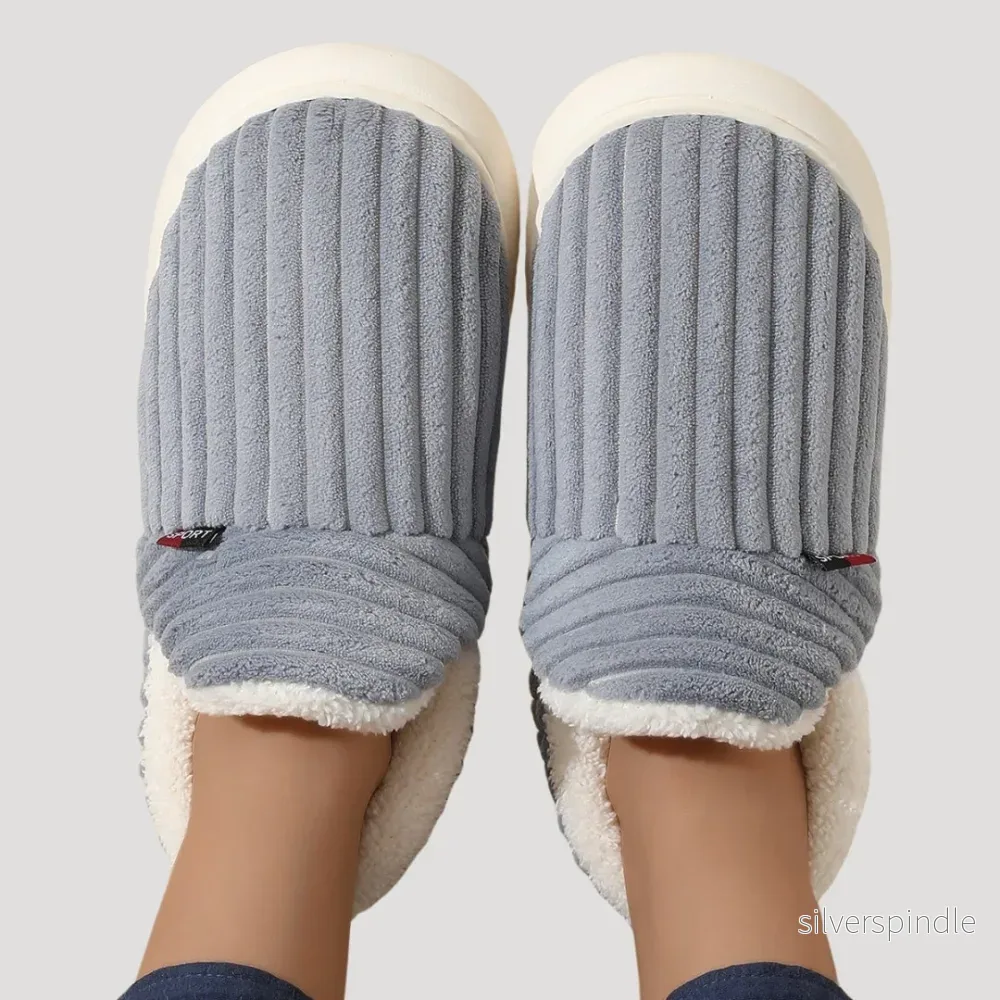 Mysiga Tofflor Dam | Varm Fleece med Dämpad Sula | Perfekt Hemma Komfort - Bild 2