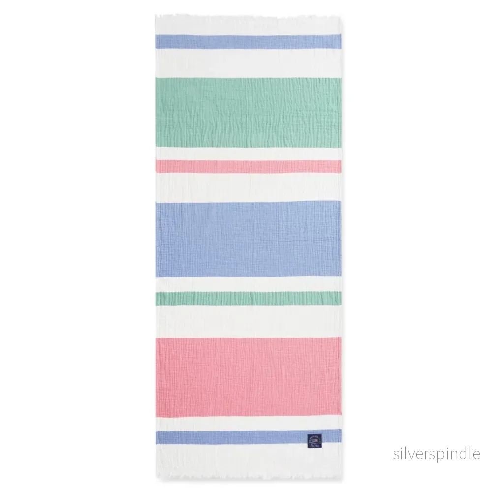 Lexington Striped Cotton Waffle Filt - Outlet - Bild 3