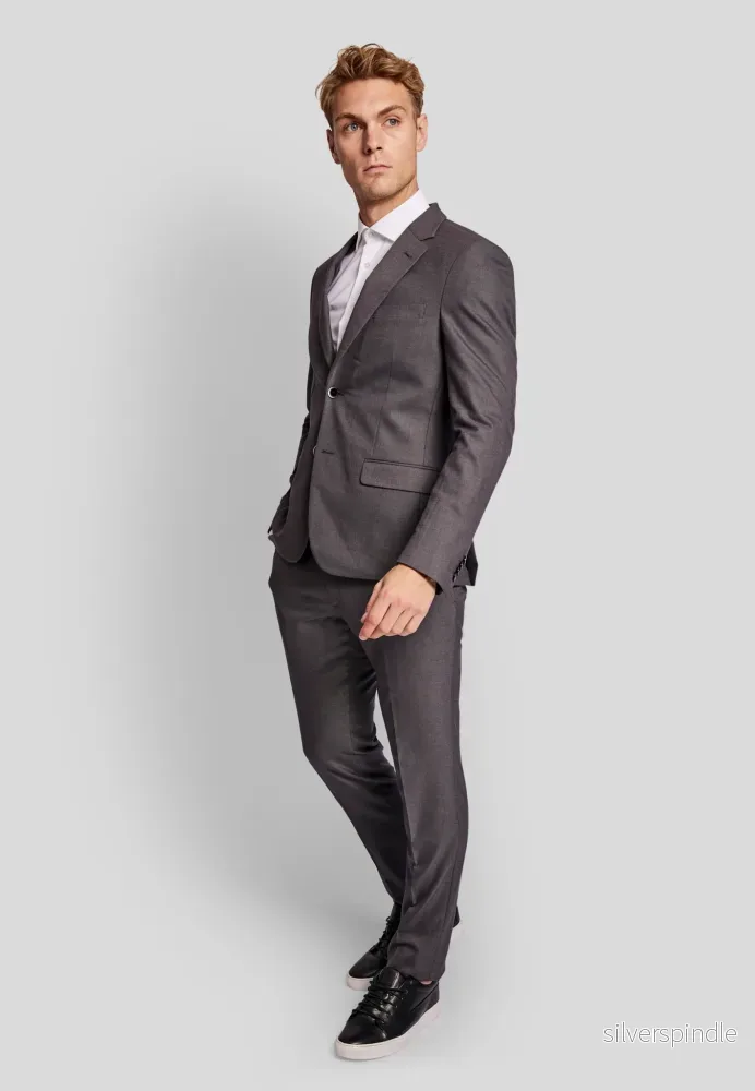 BS Skiathos slim fit kavaj - Grey - Bild 3