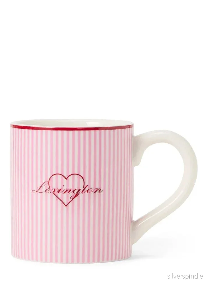 Lexington Valentine´s Stoneware Mug Pink/Wh/Red - Bild 3