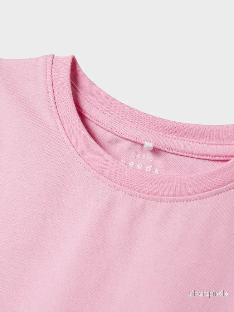 Enfärgad Rosa T-shirt - Bild 3