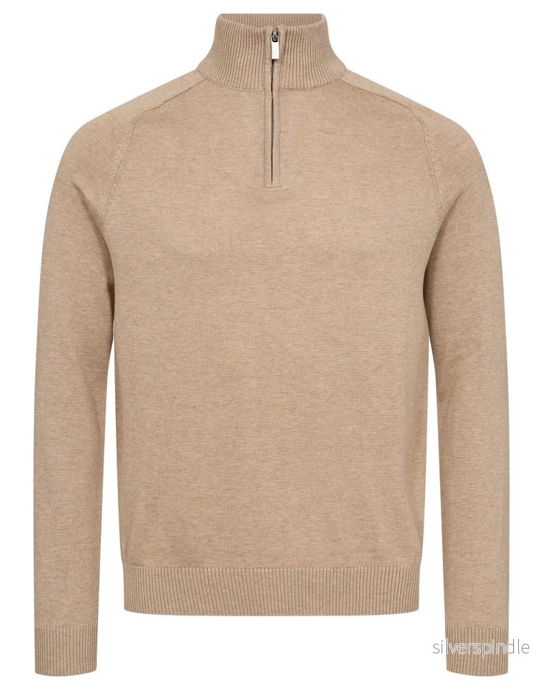 BS Vangelis Regular Fit Stickat - Beige