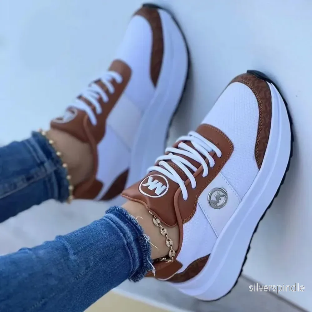 Samantha | Sportiga Sneakers med Tjock Sula och Rund Tå - Bild 3