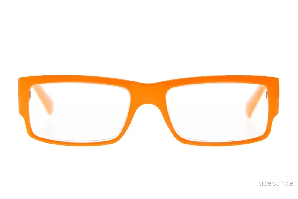AUGUST solid orange Reading Glasses