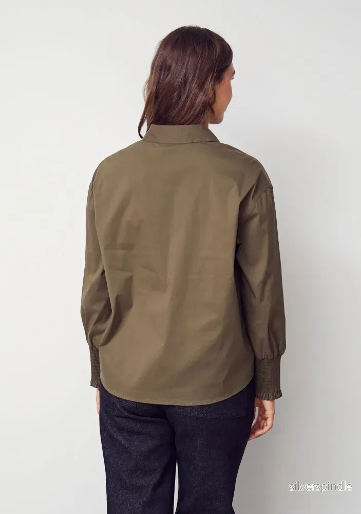 Sigga Wide Shirt - Khaki - Bild 3