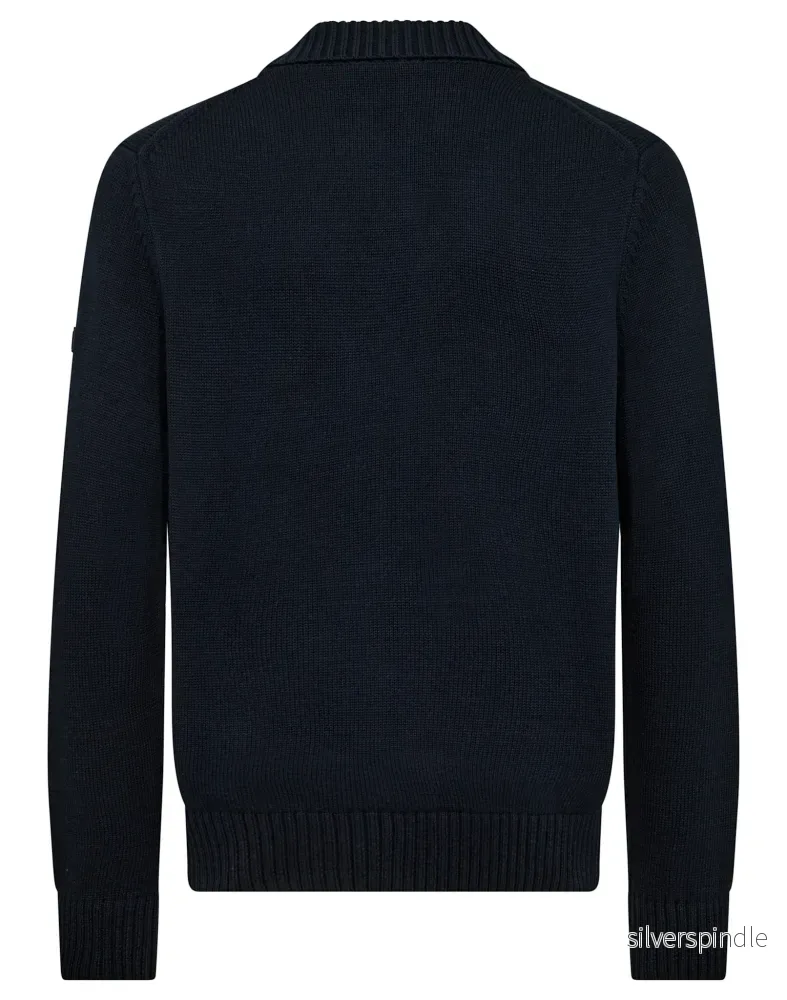 BS Bjarte Regular Fit Stickat - Navy - Bild 2