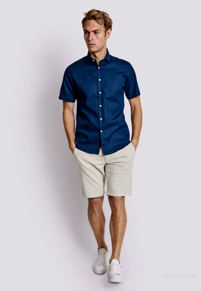 BS Gandia Casual Modern Fit Skjorta - Navy - Bild 3