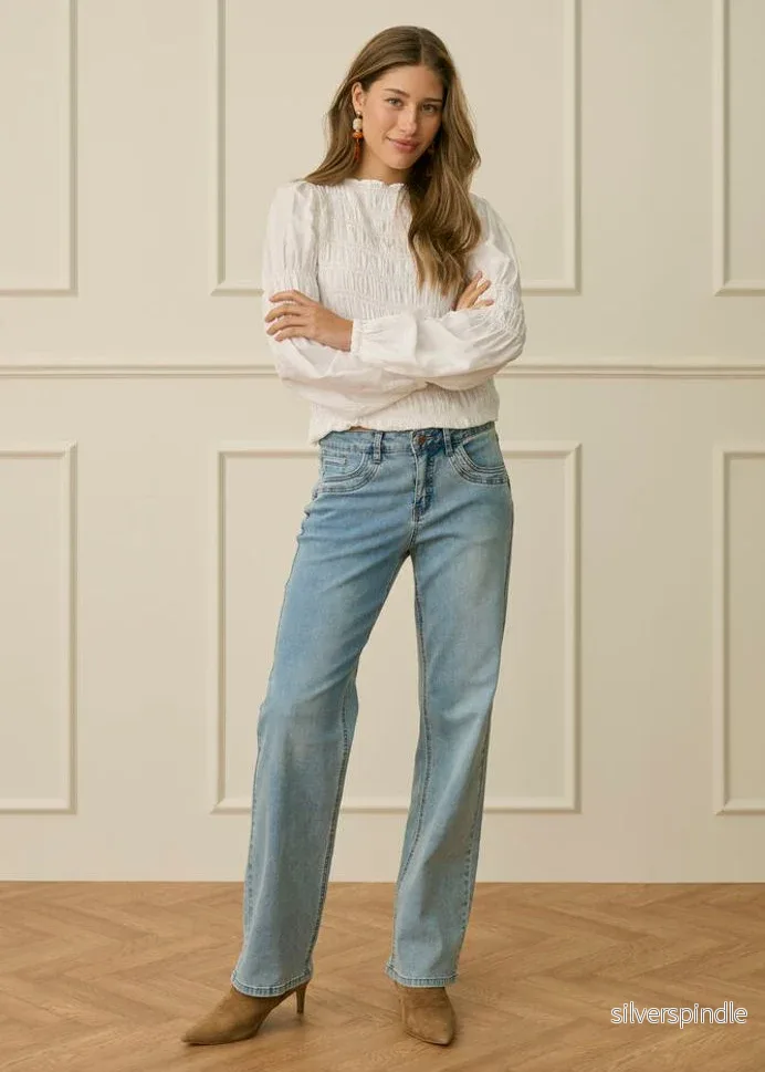 Cream CR Lone Straight Leg Jeans Coco Fit Light Bl - Bild 2