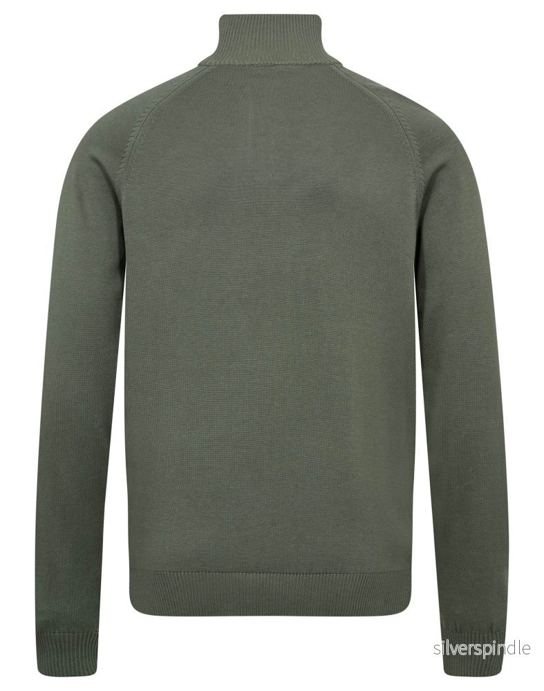 BS Ilario Regular Fit Stickat - Green - Bild 2