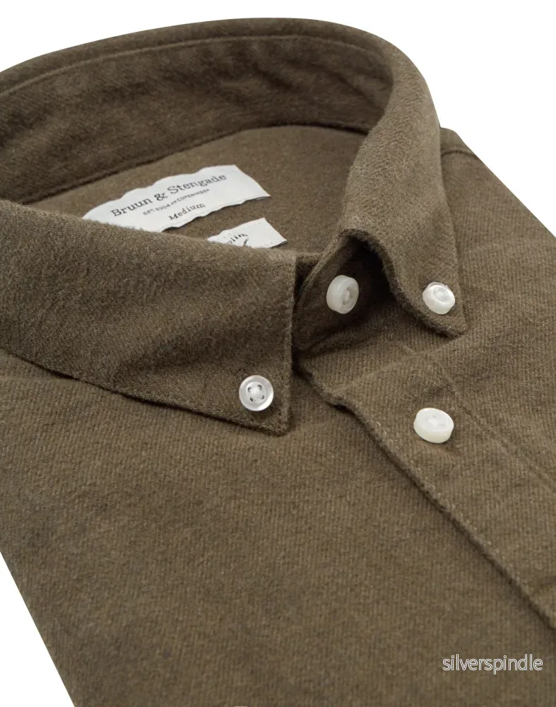 BS Jobe Casual Slim Fit Skjorta - Grön - Bild 2