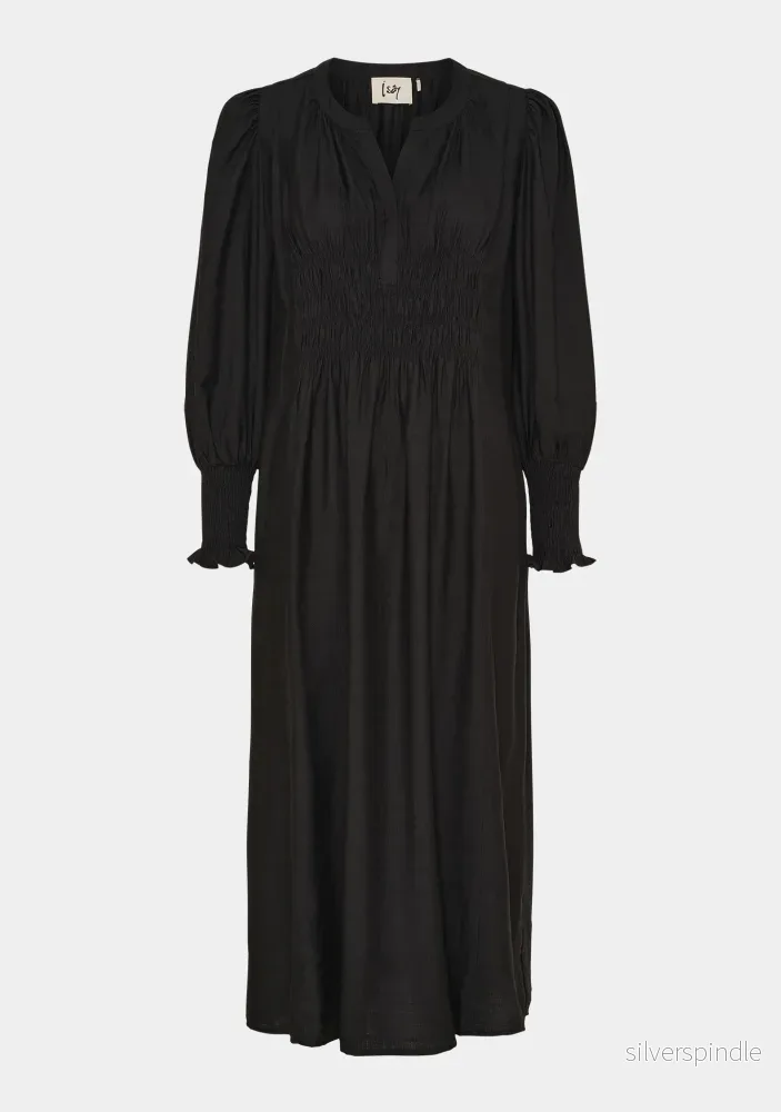 Ane V-Neck Dress - Black - Bild 3