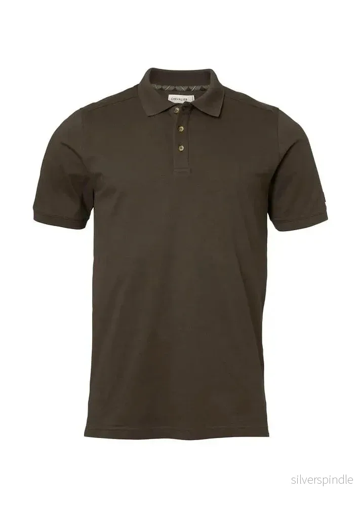 Chevalier Trevor Polo Shirt Men Leather Brown Chevalier Trevor Polo Shirt Men Leather Brown